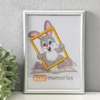 Фоторамка для фото 15&times;21 см Keep memories &laquo;Радуга&raquo;, пластик, серебро матовое, (пластиковый экран)