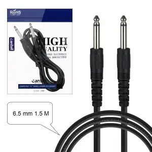 Кабель для микрофона Jack 6.3mm мама\мама 6.5mm 1.5M