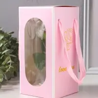 Фигурка световая колба RISALUX &laquo;Роза&raquo;, LED - ночник, 3&times;ААА, белый, 9.5&times;9.5&times;19.5 см