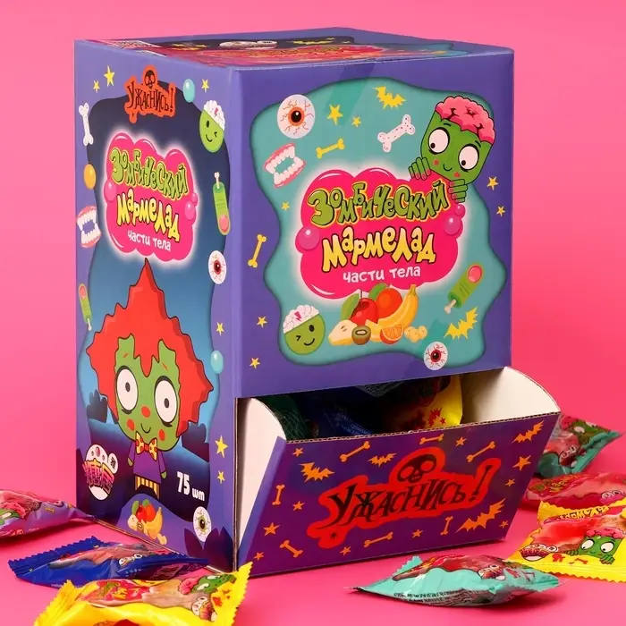 Жевательный мармелад «Зомбический мармелад ЧАСТИ ТЕЛА», 9 г Жевательный мармелад «Зомбический мармелад ЧАСТИ ТЕЛА», 9 г