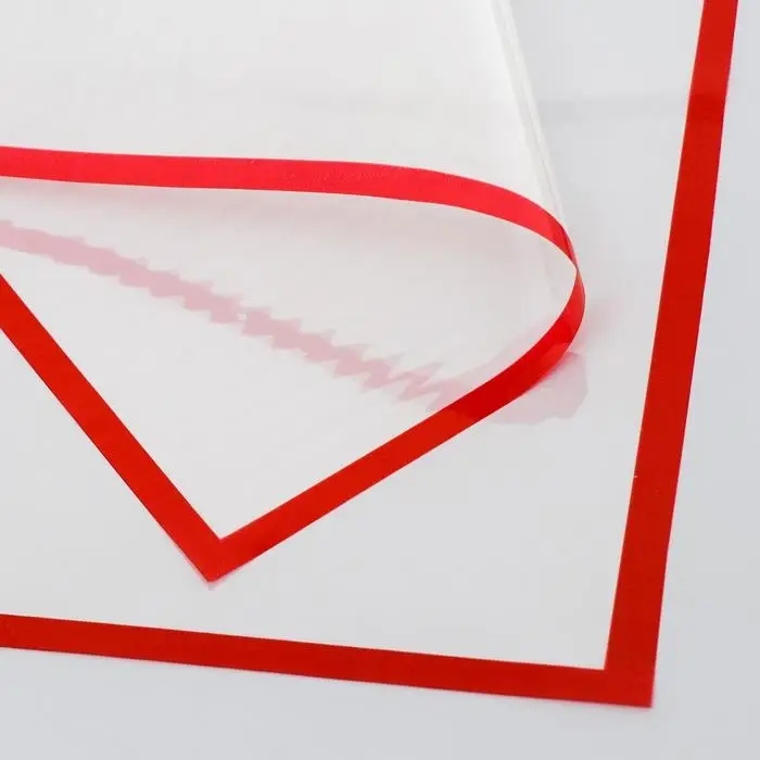 Пленка глянцевая для декора и флористики «Полоса», красная, 58×58 см Пленка глянцевая для декора и флористики «Полоса», красная, 58×58 см