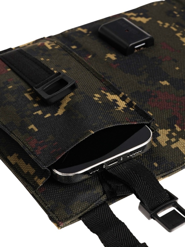 Солнечная панель для зарядки телефона, складная, 4 панели, 21 Вт, 44×16.5×0.3 см, хаки Солнечная панель для зарядки телефона, складная, 4 панели, 21 Вт, 44×16.5×0.3 см, хаки