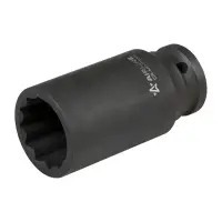 Головка ударная торцевая 1/2"DR двенадцатигранная 27мм, L=78мм