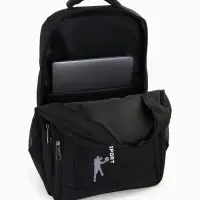 Рюкзак &laquo;СПОРТ&raquo;, со светоотражающими элементами, 37&times;17&times;54 см, 2 отдела, 3 кармана, чёрный