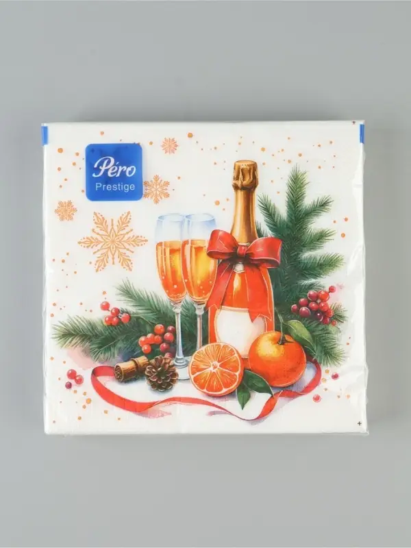Салфетки новогодние бумажные &laquo;Феерия праздника&raquo;, 33&times;33, 3 слоя, 20 шт.