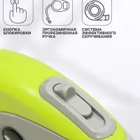 Рулетка DIIL, 5 м, до 40 кг, лента, прорезиненная ручка, зелёная
