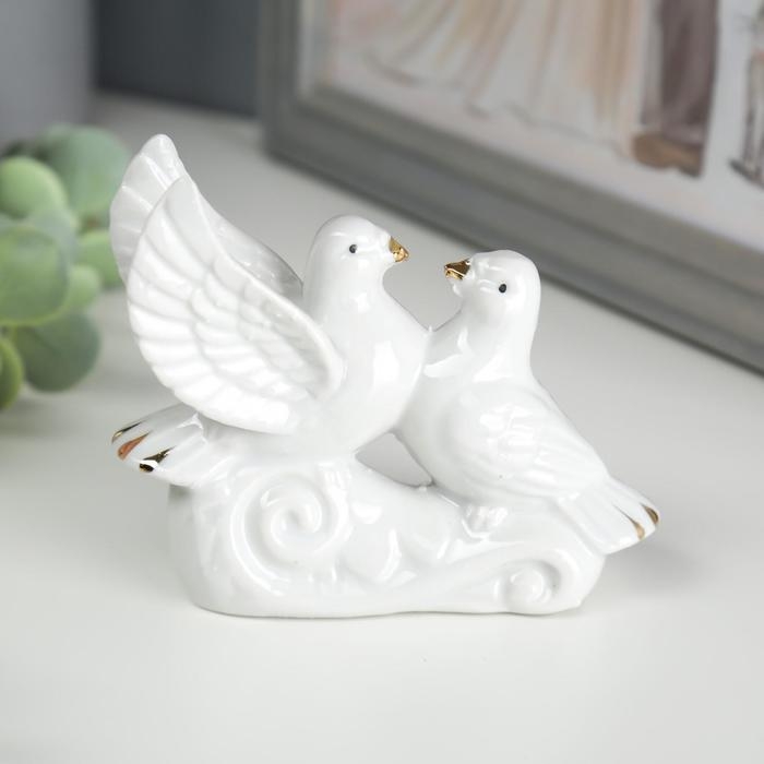 Сувенир Сувенир "2 голубя воркуют" со стразами 3,5х9,7х8,5 см