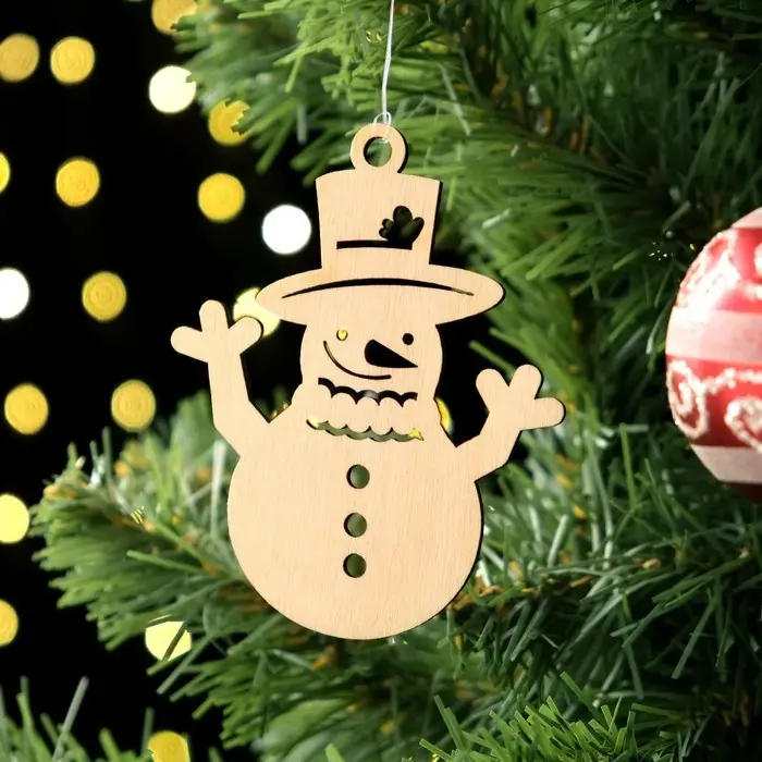 Игрушка на ёлку Игрушка на ёлку "Снеговик" 8х9 см