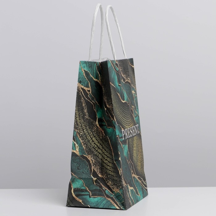 Пакет подарочный крафтовый, упаковка, «Мрамор», 12 х 21 х 9 см Пакет подарочный крафтовый, упаковка, «Мрамор», 12 х 21 х 9 см