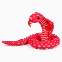 Мягкая игрушка &laquo;Змея. Кобра&raquo;, 55 см, цвет красный