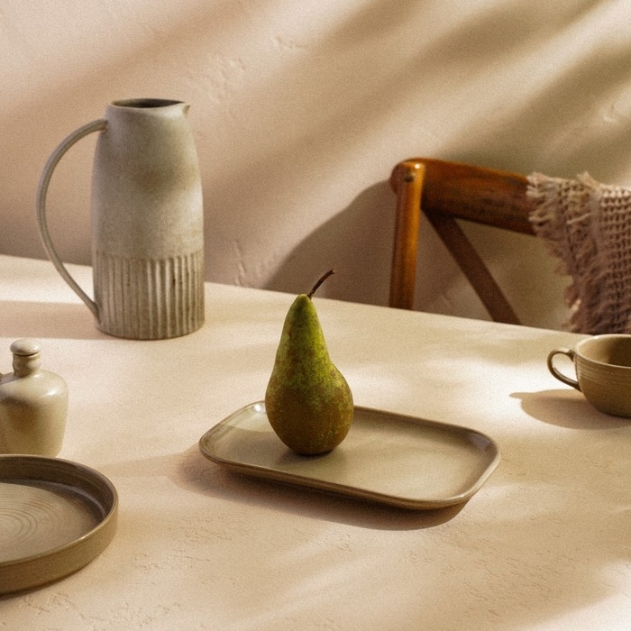 Блюдо фарфоровое SL Home &laquo;Песчаный бриз&raquo;, 24,5&times;16,5 см, цвет бежевый