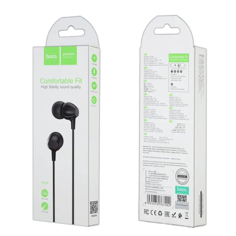 Наушники M94 HOCO Черные Наушники M94 HOCO Черные