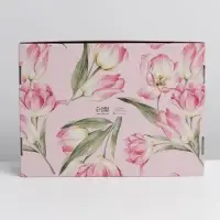 Коробка подарочная складная, упаковка, «Цветы», УФ-лак, 30.5 х 22 х 9.5 см Коробка подарочная складная, упаковка, «Цветы», УФ-лак, 30.5 х 22 х 9.5 см