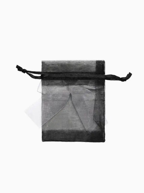 Мешочек подарочный «Бант органза», 7×9 см, черно-белый Мешочек подарочный «Бант органза», 7×9 см, черно-белый