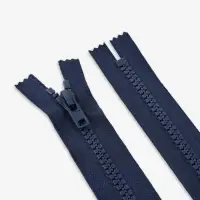 Молния &laquo;Трактор&raquo;, №8, неразъёмная, замок автомат, 18 см, тёмно-синяя