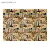 Папка-конверт на кнопке, А5, 180 мкм, МИКС