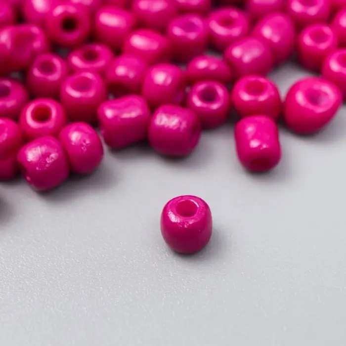 Бисер круглый 6/0  Бисер круглый 6/0 "Розовый перламутр" 20 гр