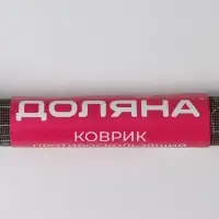 Коврик противоскользящий Доляна &laquo;Вьющиеся цветы&raquo;, 45&times;100 см, цвет коричневый