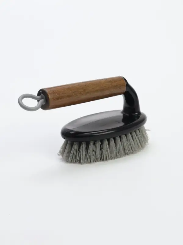 Щетка утюжок &laquo;Олаф&raquo; деревянная ручка, 15.5&times;6.8 см, чёрная