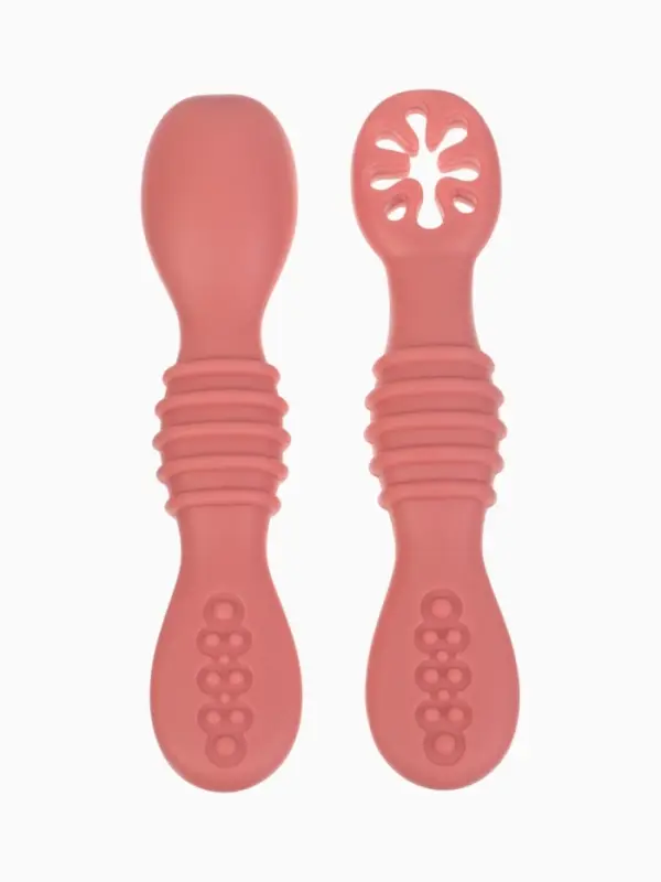 Ложки для прикорма, силикон, розовая, набор 2 шт., M&B