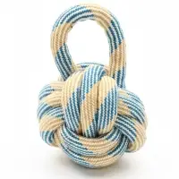 Игрушка для больших, канатная "Огромный мяч с петлей",до 25 см, до 340 гр