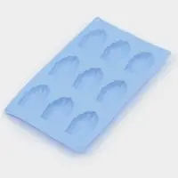 Форма для выпечки Доляна &laquo;Мадлен&raquo;, силикон, 28&times;17&times;2 см, 9 ячеек (6.7&times;4.5&times;1.3 см), голубая