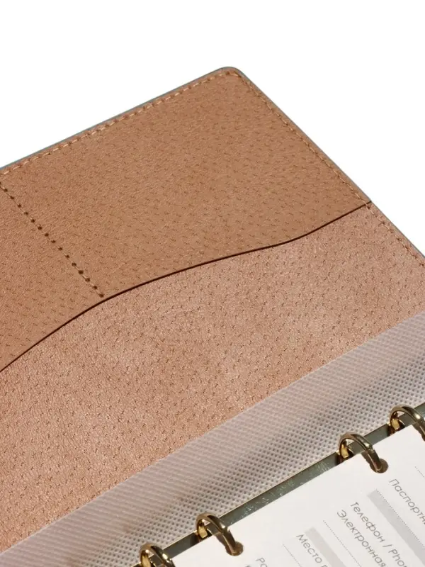 Органайзер на кольцах, C6, с хлястиком, 80л, линия, к/зам, Зеленый Органайзер на кольцах, C6, с хлястиком, 80л, линия, к/зам, Зеленый