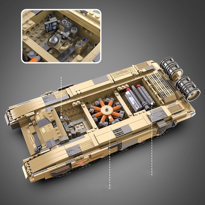 Конструктор Техно «Танк», 1722 детали Конструктор Техно «Танк», 1722 детали