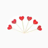 Шпажки для канапе «Сердечки ажур», 6 шт Шпажки для канапе «Сердечки ажур», 6 шт