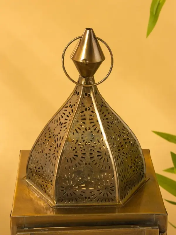 Подсвечник фонарь "Купол" железо 16х15,5х34,5 см