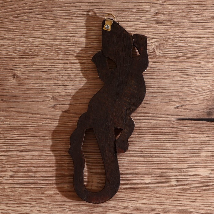 Панно дерево  Панно дерево "Геккон с пятнистыми лапками" 0,5х7,5х20 см