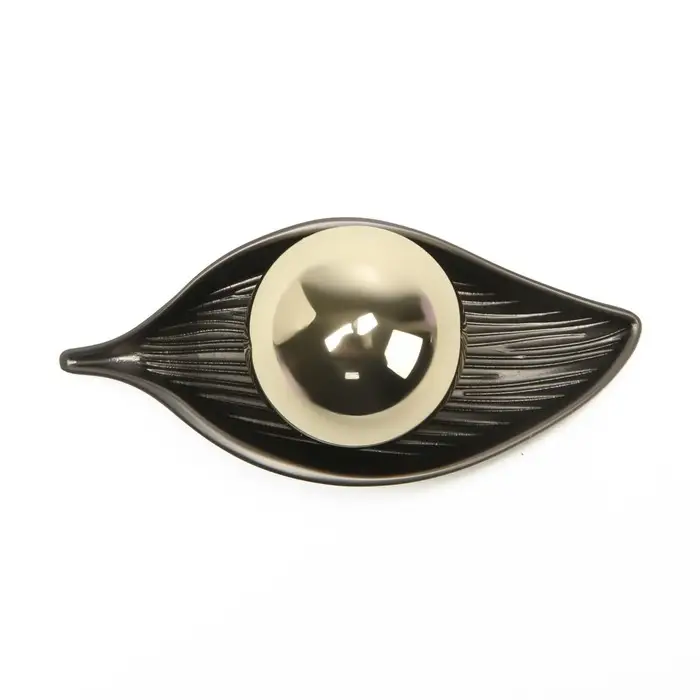 Ручка-кнопка CAPPIO RK134, мебельная, цвет графит/золото