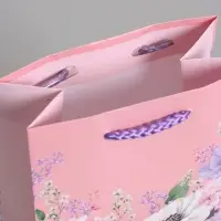 Пакет подарочный ламинированый "Счастье" 11,5 х 14,5 х 6,5 см