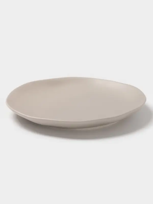 Тарелка Magistro Potter, d=21.8 см, фарфор, светло-серая