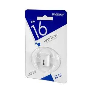 USB накопитель 16 GB USB 2.0 Smart Buy LARA White (SB16GBLARA-W)