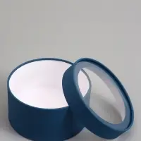 Набор подарочных коробок 2 в 1 круглых, морской, с окном, 21&times;11 - 18&times;10 см