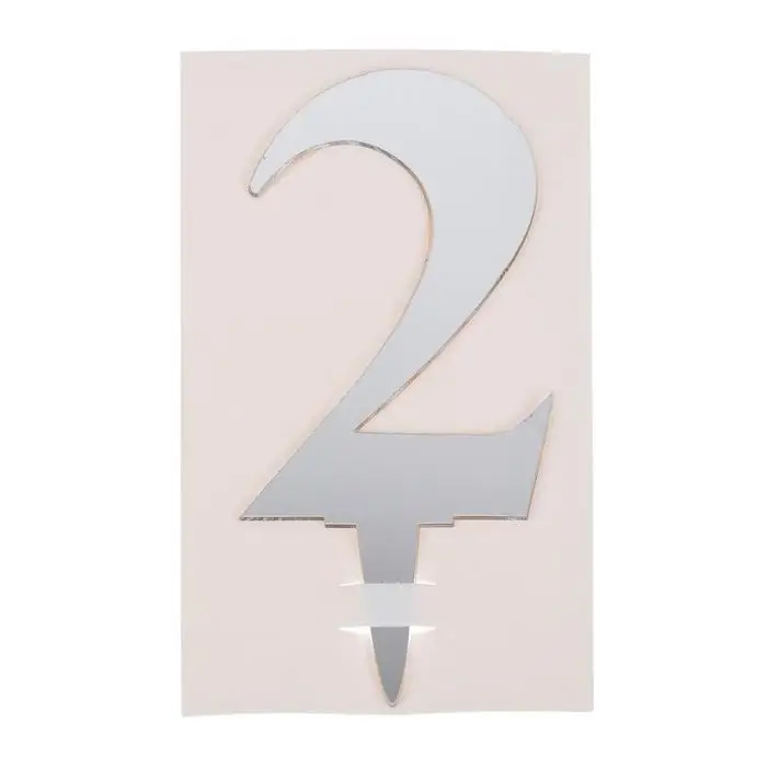 Топпер для торта «2», акрил, МИКС Топпер для торта «2», акрил, МИКС