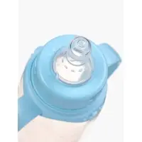 Бутылочка для кормления M&B &laquo;Любимый сыночек&raquo;, классическое горло, прямая, с ручками, 150 мл., от 0 мес., голубой