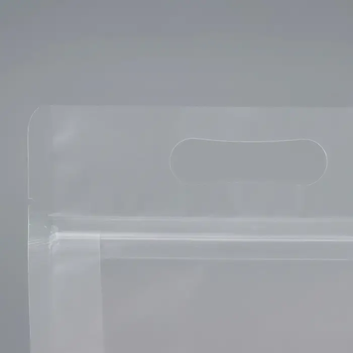 Пакет дой пак прозрачный с вырубной ручкой,14&times;24 см,100 мкм