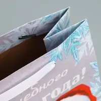Пакет подарочный новогодний крафтовый «Мишутка», ML 23 х 27 х 11.5 см Пакет подарочный новогодний крафтовый «Мишутка», ML 23 х 27 х 11.5 см