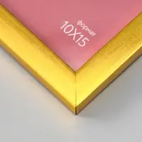 Фоторамка для фото 10х15 см "Oframe", пластик, золото, (пластик экран)