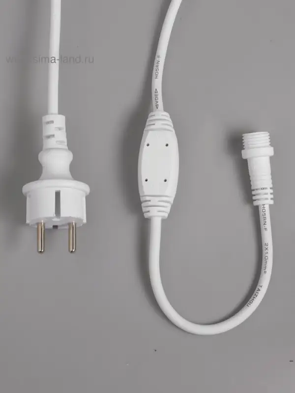 Гирлянда &laquo;Занавес&raquo; 2&times;6 м, IP65, УМС, белая нить каучук, 1000 LED, свечение тёплое белое, 220 В