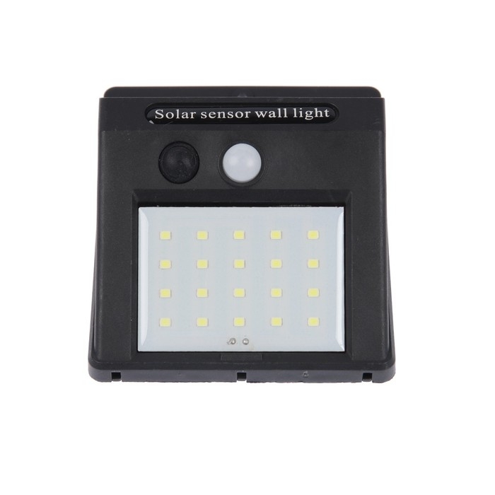 Садовый светильник на солнечной батарее с датчиком движения, накладной, 9.5 × 13 × 5 см, 30 LED, свечение белое Садовый светильник на солнечной батарее с датчиком движения, накладной, 9.5 × 13 × 5 см, 30 LED, свечение белое