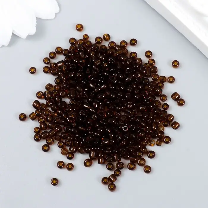 Бисер "Zlatka" 08/0, 3 мм, 10 г 0013 коричневый МИКС Бисер "Zlatka" 08/0, 3 мм, 10 г 0013 коричневый МИКС