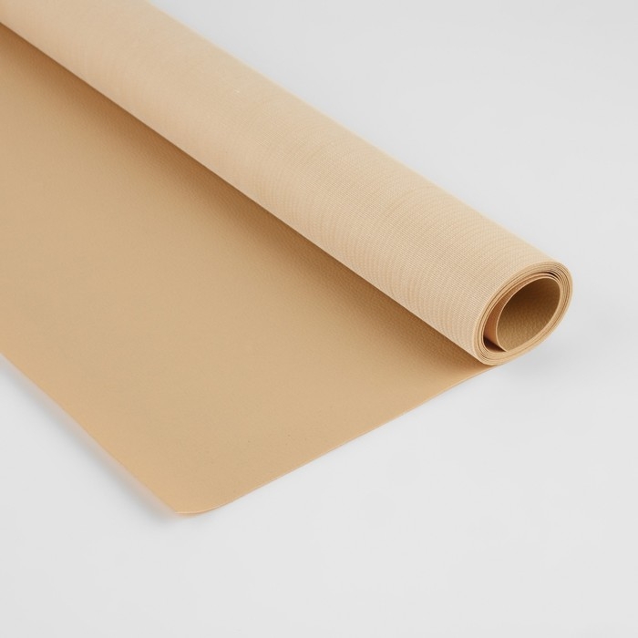 Искусственная кожа, 137 × 50 см, 0,5 мм, цвет молочный Искусственная кожа, 137 × 50 см, 0,5 мм, цвет молочный