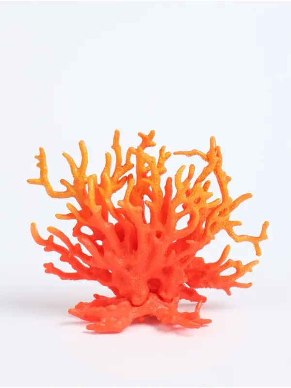 Коралл пластиковый, малый, 16&times;13 см, оранжевый