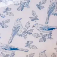 Салатник &laquo;Синие птицы&raquo;, 20&times;20&times;8 см, дерево манго