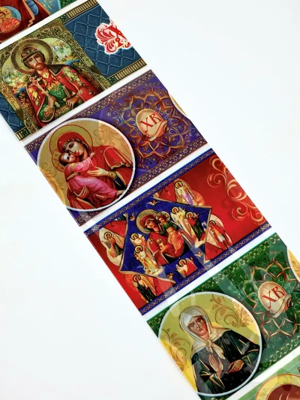 Термонаклейки на 7 яиц &laquo;Лики 1&raquo;, на пасху