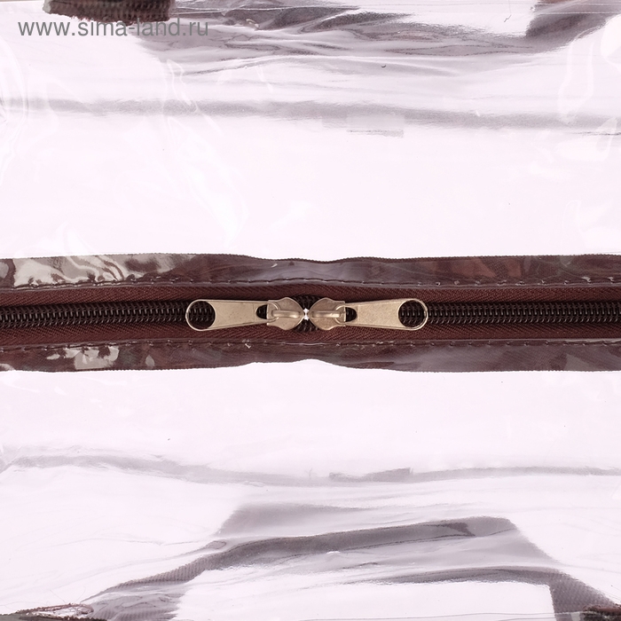 Сумка в роддом, размер 40х50х25 см, карман сбоку, цвет прозрачный/коричневый, Mum&Baby Сумка в роддом, размер 40х50х25 см, карман сбоку, цвет прозрачный/коричневый, Mum&Baby