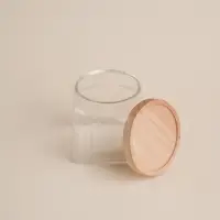 Банка для сыпучих продуктов SL Home &laquo;Афины&raquo;, 1 л, 11&times;11.5 см, с деревянной крышкой. стекло, прозрачная